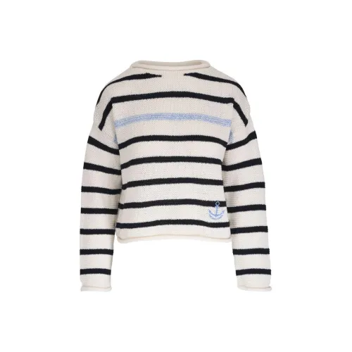 Veronica Beard Embroidered-logo Striped Jumper