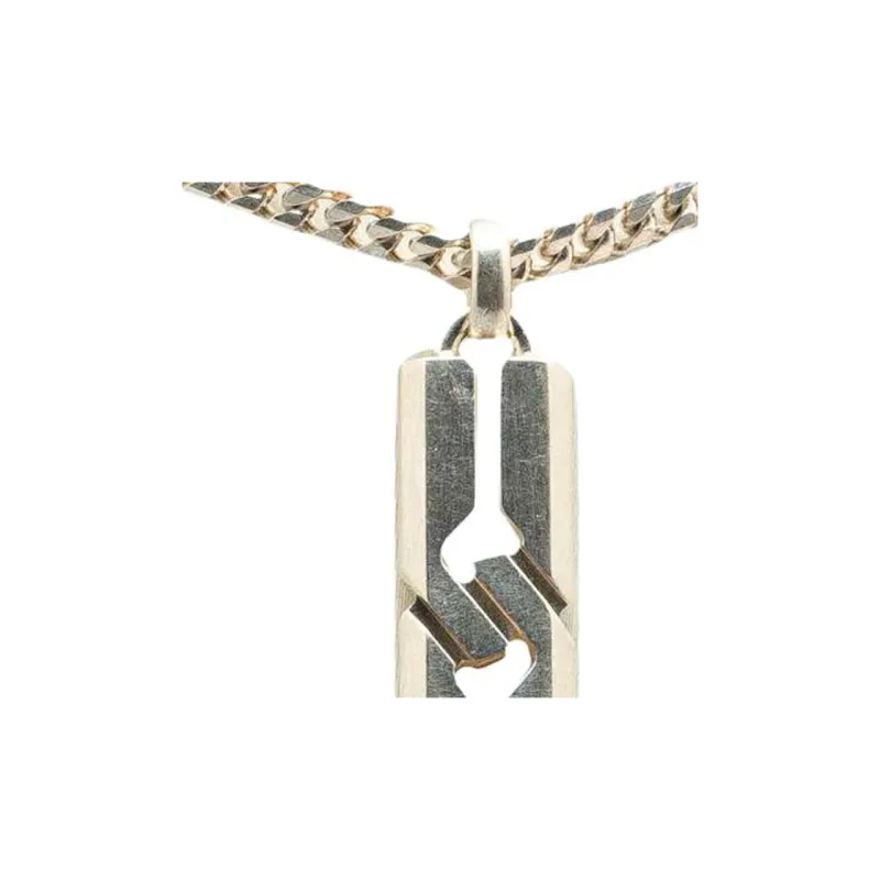 GUCCI 1990 2024 Sterling Silver Infinity Knot Pendant Necklace-2