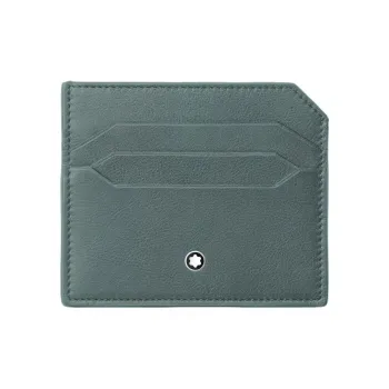 MONTBLANC Meisterstuck Grain Cow Leather Card Holder Men's Green