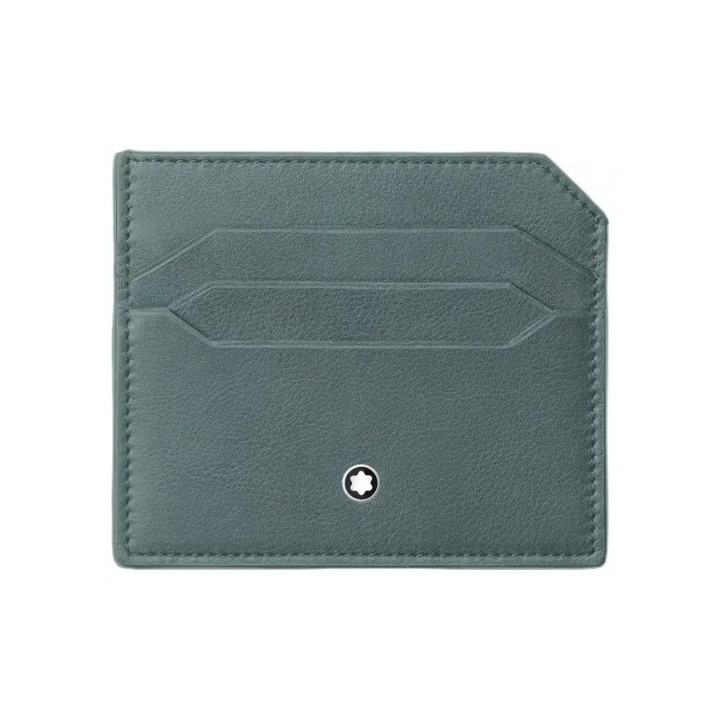 MONTBLANC Meisterstuck Grain Cow Leather Card Holder Men's Green-0