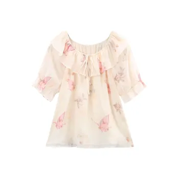 A Paradise For Awakening Shirt Women's Apricot