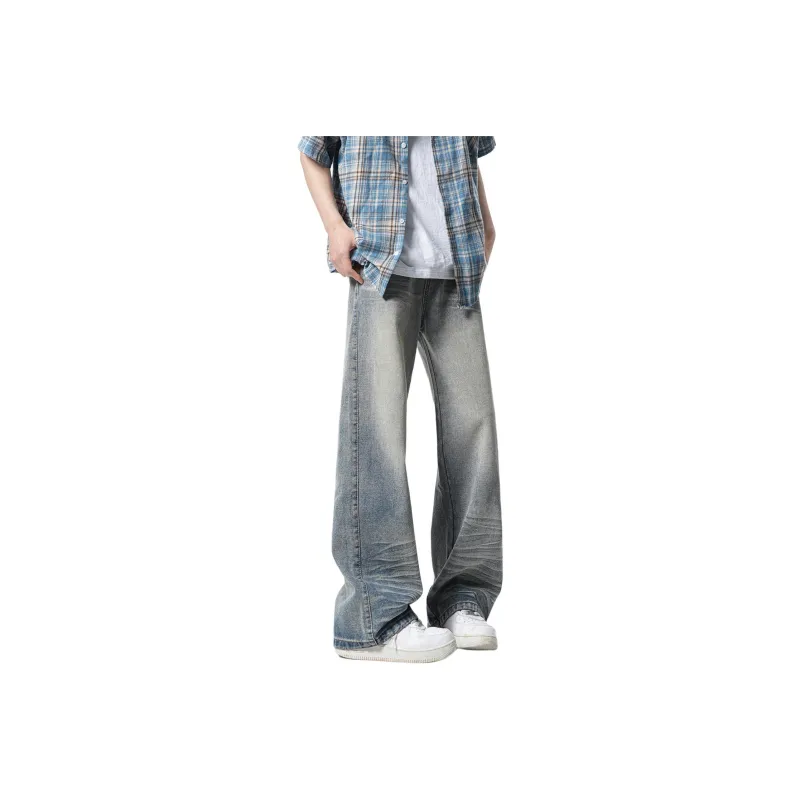 Menglaini Jeans Unisex Nostalgic Blue-0