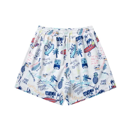 VXOXV Casual Shorts Unisex Beach Leaf