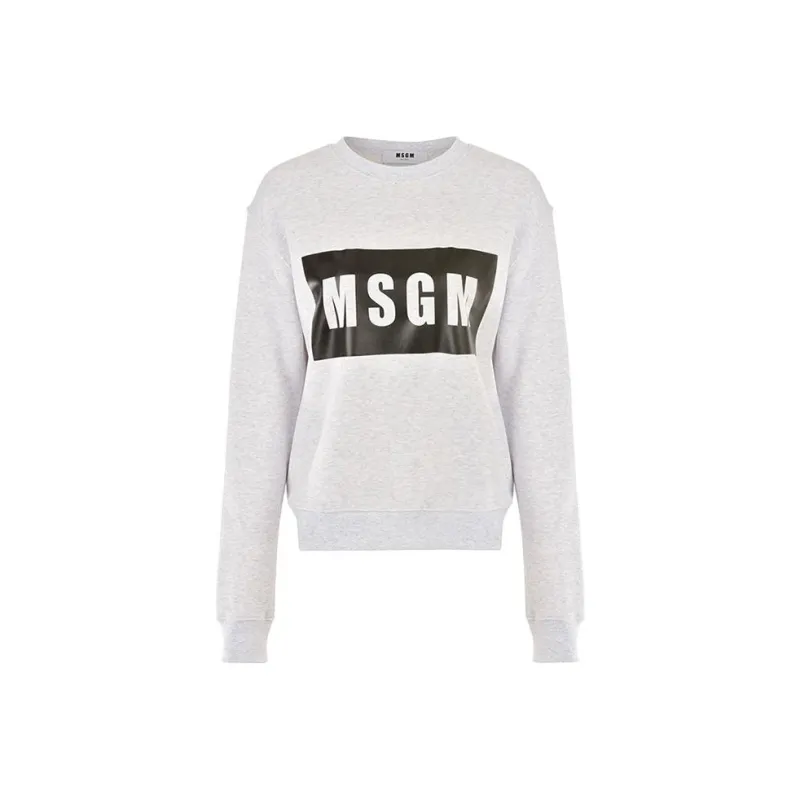 MSGM Sweatshirts Women's Light Gray-0
