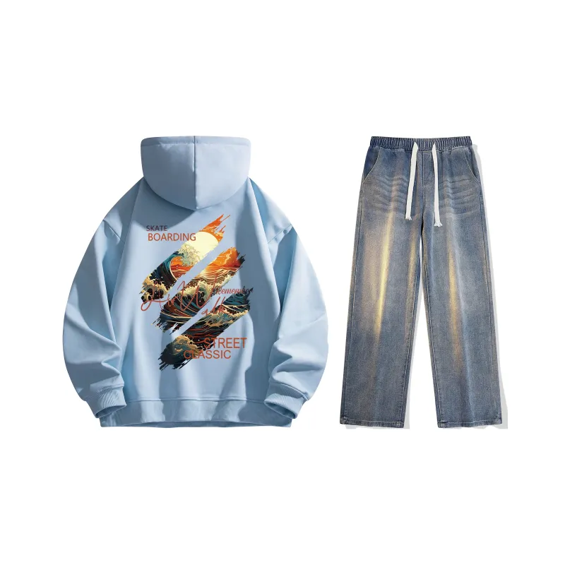 Airwalk Sweatshirt Set Unisex Black-80
