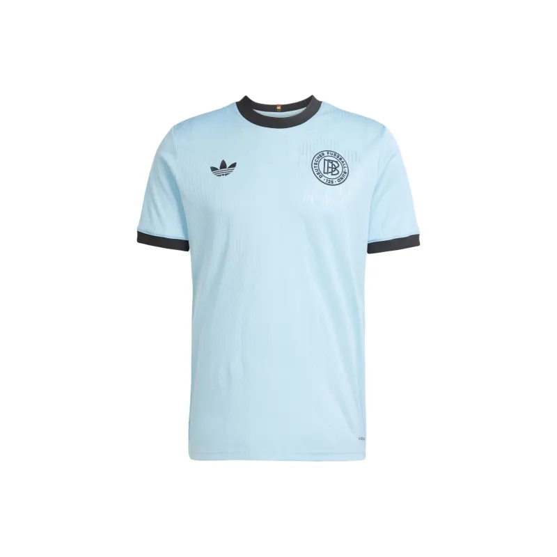 Adidas Originals ANNIVERSARY Soccer Jersey Men's Clear Blue/Black-0