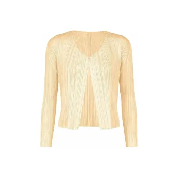 PLEATS PLEASE ISSEY MIYAKE SS24 Shirt Women's Beige Yellow