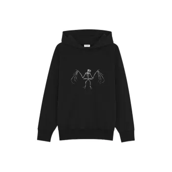 SAINT LAURENT Rive Droite Series Sweatshirts Women's Black