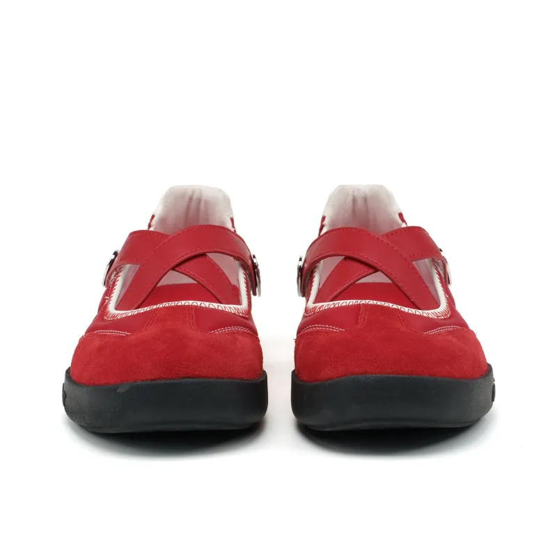 Ocai Slip Resistant, Abrasion Resistant, Lightweight Low Top Casual Shoes Women's Sparkling Red-2