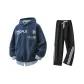 Navy Blue+Black Pants