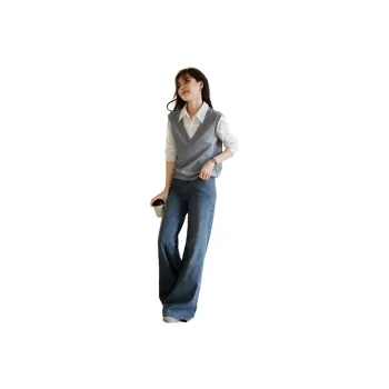 Mo Han Yi Mei Sweatshirt Women's Gray & White