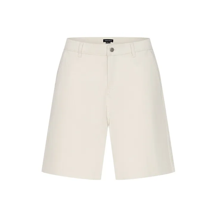 URBAN REVIVO Casual Shorts Men's Ecru-0