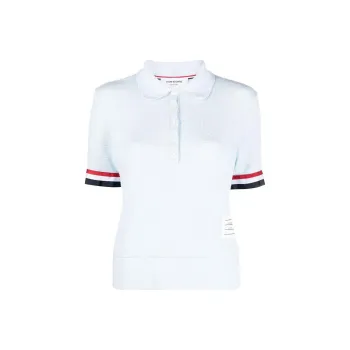 THOM BROWNE RWB stripe Short sleeved Cardigan
