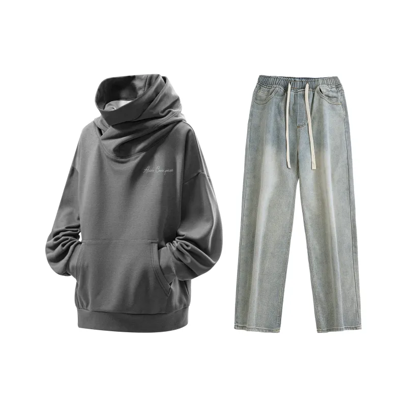 A.X.S.K Sweatshirt Sets Unisex-42