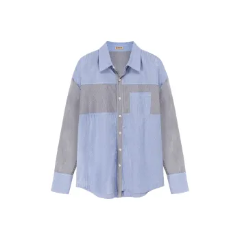 NO ONE ELSE Shirt Unisex Blue Stripes