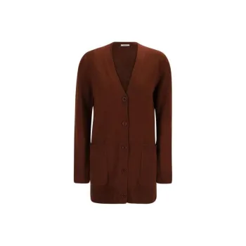 MaxMara Villar V Neck Long Sleeved Cardigan