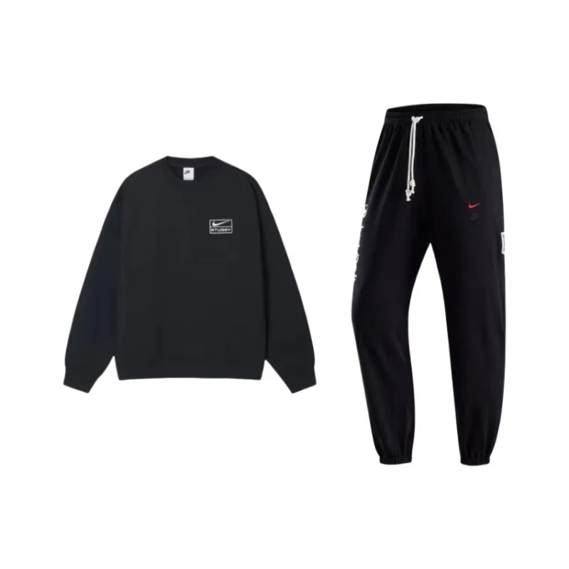 Nike x Stussy Sweatshirt Set Men's Black-0