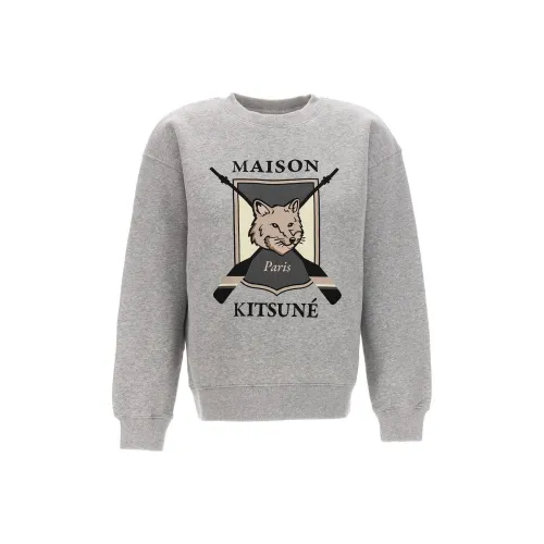 Maison Kitsune Bold Fox Head Patch Crewneck T Shirt