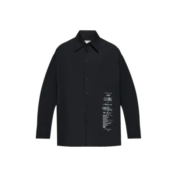 MM6 Maison Margiela Logo Printed Oversized Shirt