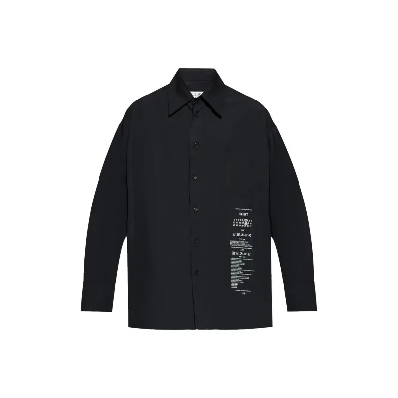 MM6 Maison Margiela Logo Printed Oversized Shirt-0