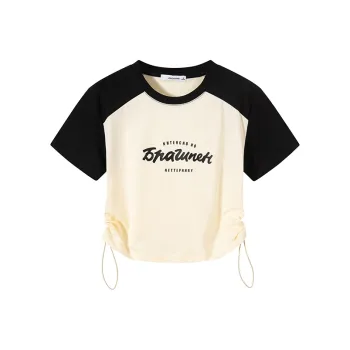 Jean West T Shirt Raglan Sleeve Summer Women's Black