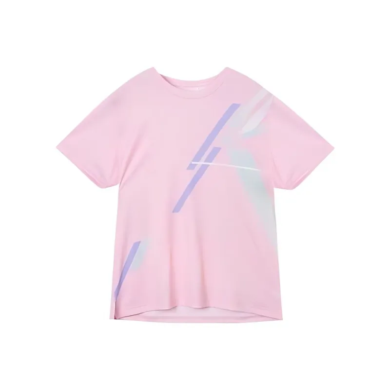 Kappa Drop Shoulder Sleeve T-Shirt Women's Light Pink-0