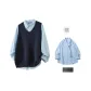 Navy Blue+Light Blue[Shirt]