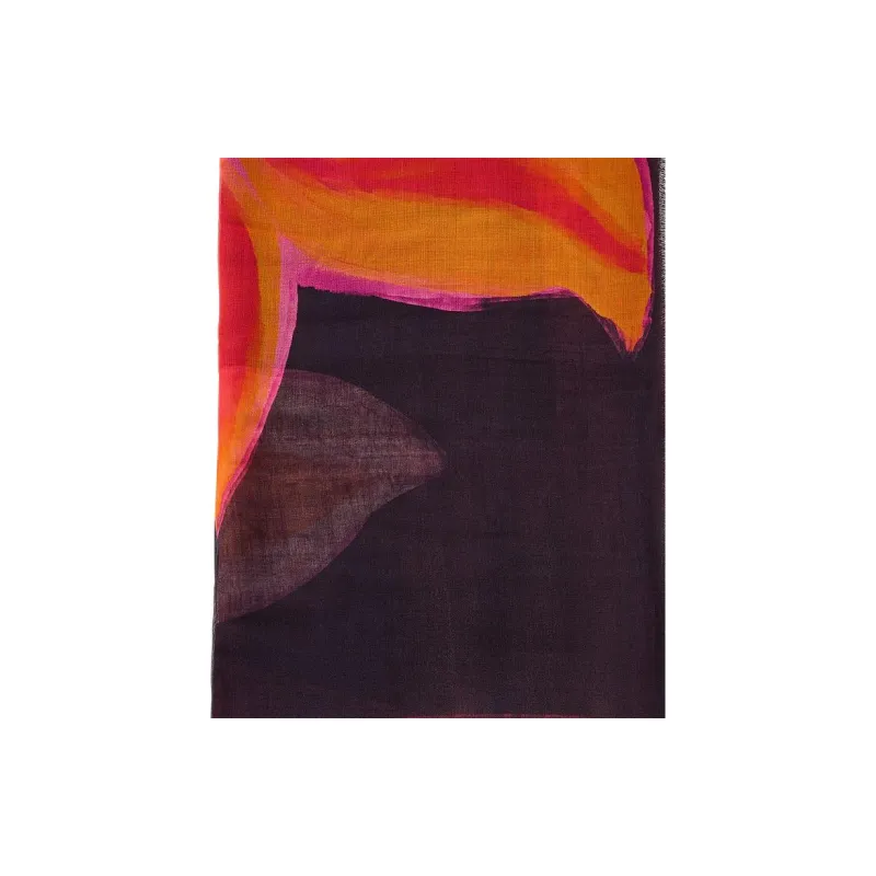 ZARA Silk Scarves Women's Black-2