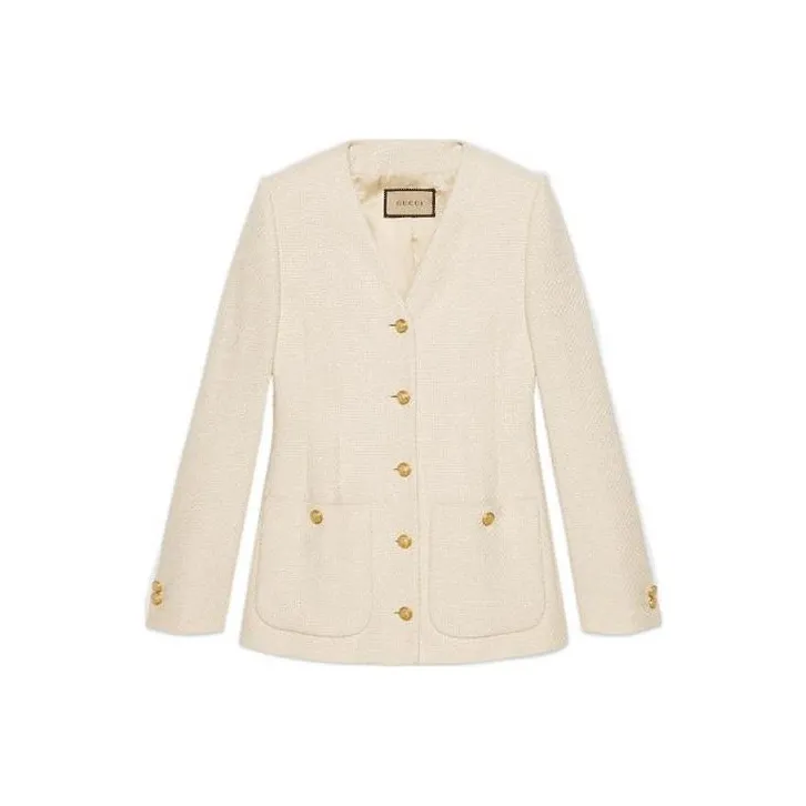 GUCCI SS22 Jackets Coats Women's White-0