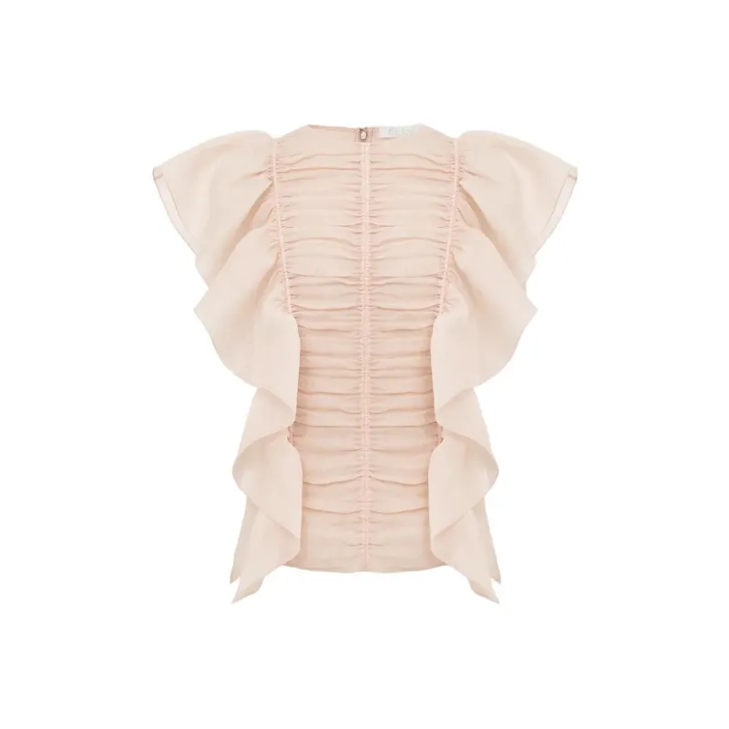 Chloé T Shirts Women's Viola Tricolor Pink-0