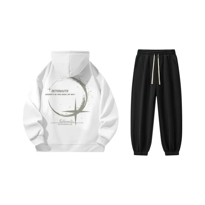 Small Columns Under The Sea Sweatshirt Set Unisex-0