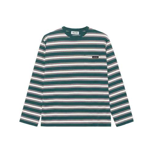 MIU MIU Striped Cotton T shirt