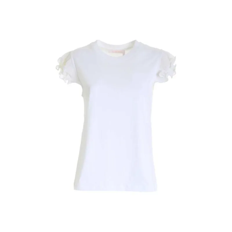 See By Chloe Frilly T Shirt-0