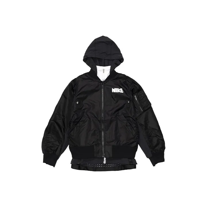 Sacai X Nike Jackets Women's Black-0