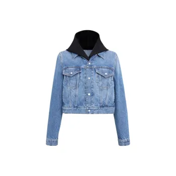Alaia Buttoned Long Sleeved Denim Jacket