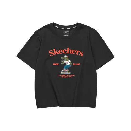 Skechers Funny Monster T front Women's Carbon Black