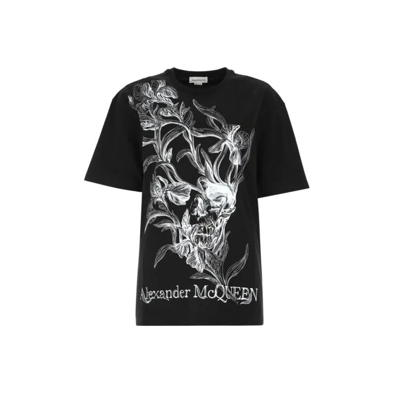 Alexander McQueen T Shirts Women's Black-0
