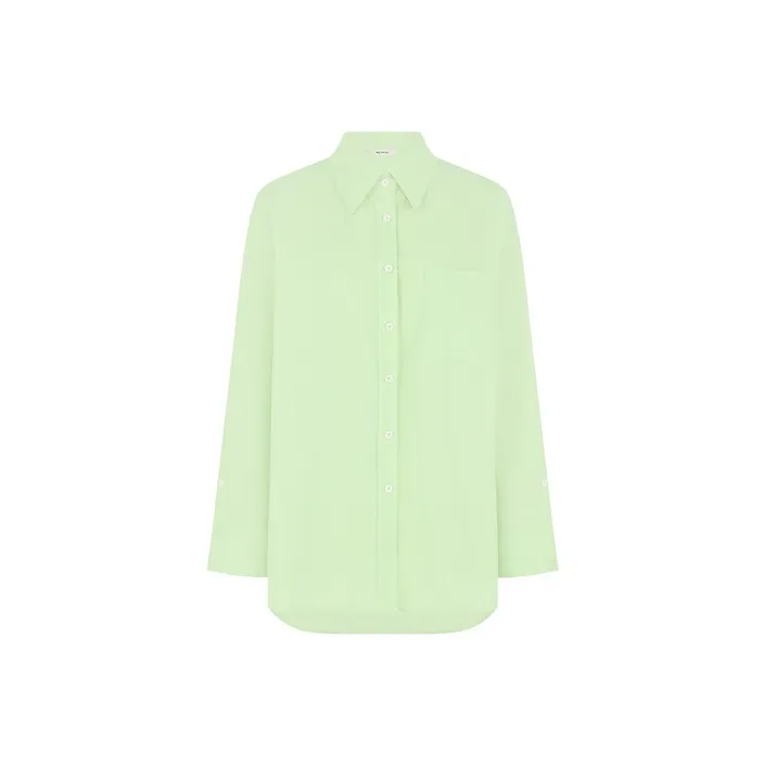 MEIYANG Shirt Women's Light Green-0