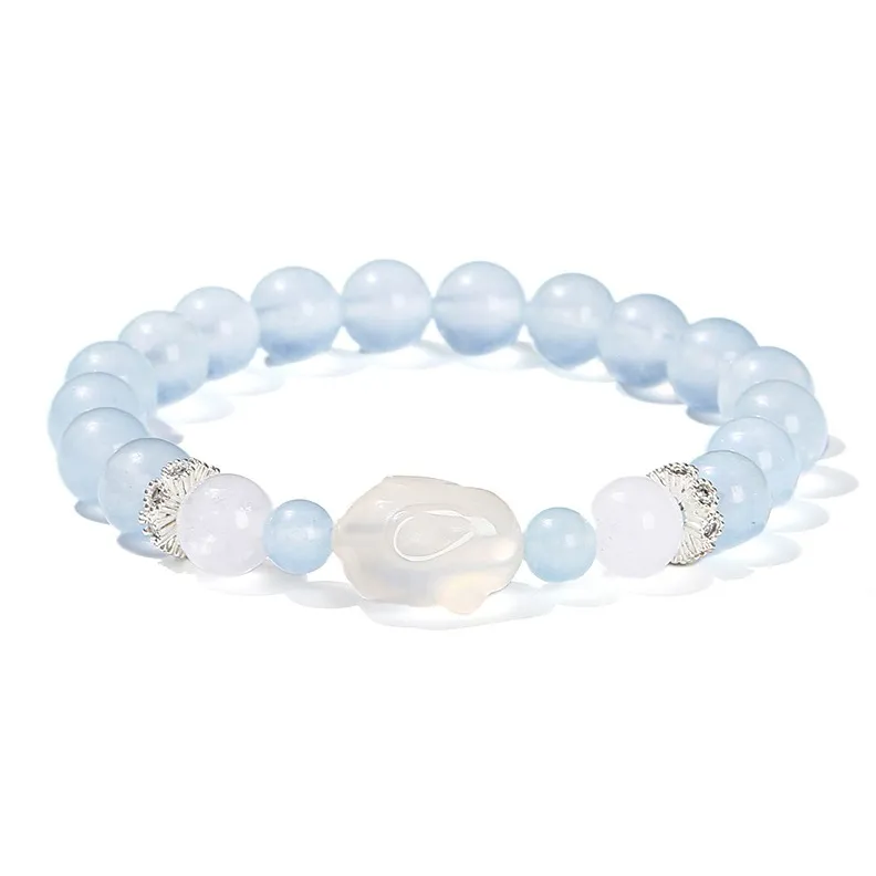 JINJI Natural Serpentine Jade Bracelets Women's-0