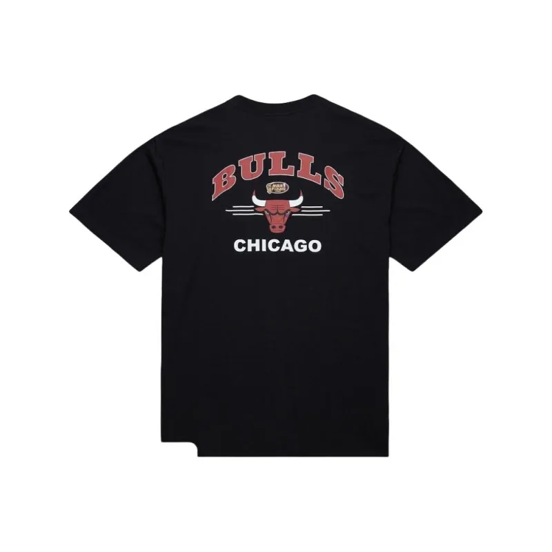 Mitchell & Ness x NBA Chicago Bulls T Shirt Unisex Black-1
