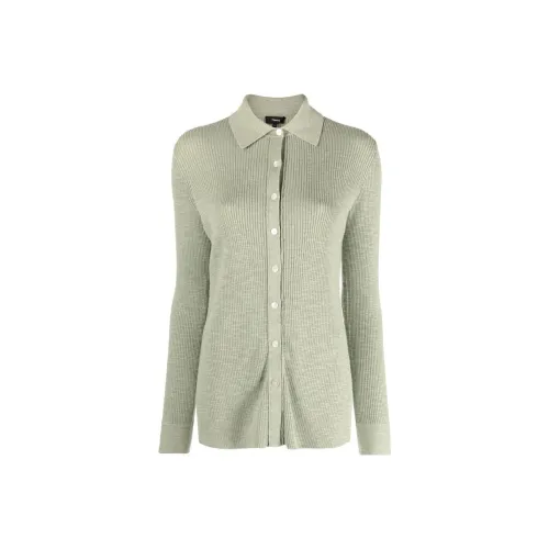 THEORY Polo Shirts Women's Sage Green