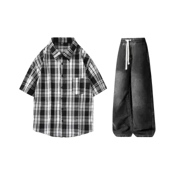 A.X.S.K Shirt Matching Set Unisex