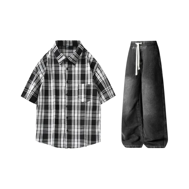 A.X.S.K Shirt Matching Set Unisex-0