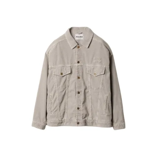 MIU MIU Jackets & Coats Women's Granite Gray
