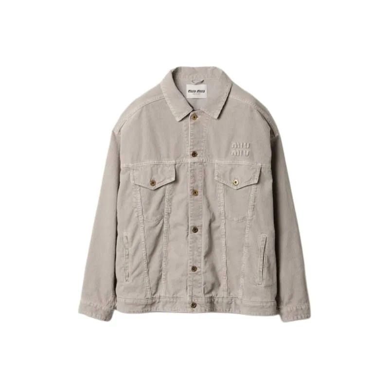 MIU MIU Jackets & Coats Women's Granite Gray-0
