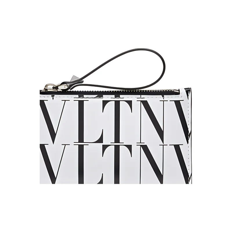Valentino Calfskin Card Holder Card Holder Men's White-4