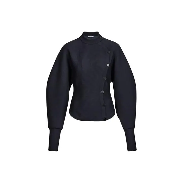 Ferragamo Asymmetrical Buttoned Cardigan-4