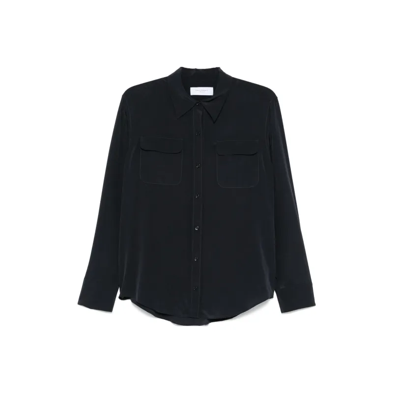 Equipment Signature Slim fit Silk Shirt-0