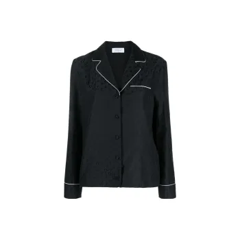 OFF WHITE Buttoned Long Sleeved Pyjama Shirt