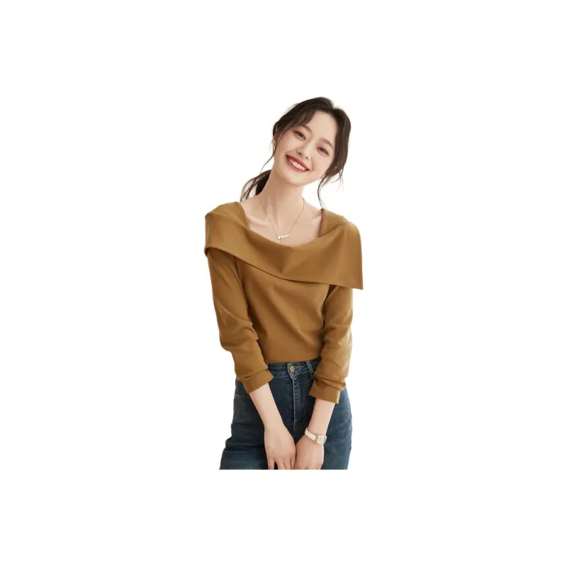 Mo Han Yi Mei T Shirt Women's Ginger Yellow-0